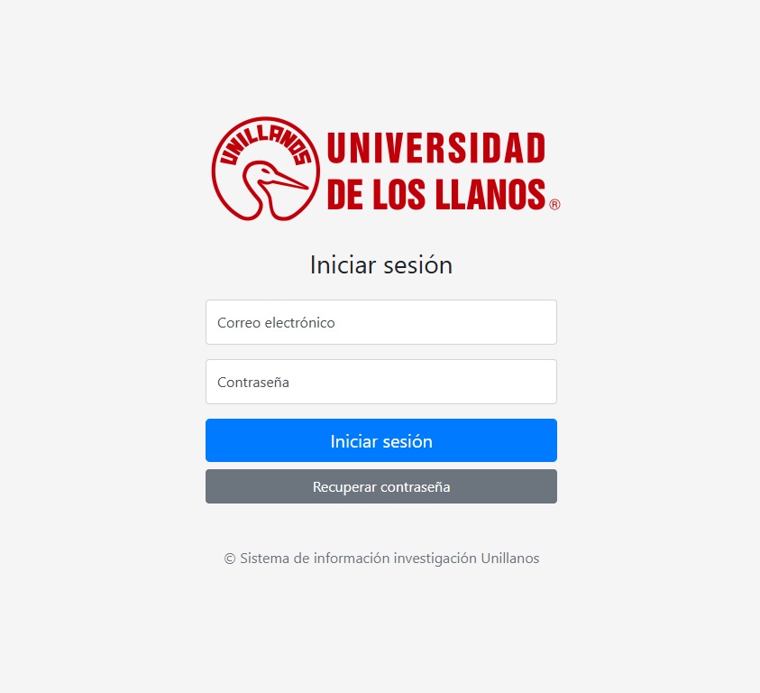 Sistema de información de investigaciones de la Universidad de los Llanos